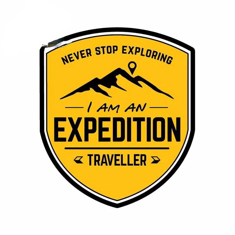 Car Accessories On Amazon - 13cm Expedition Travel Car Sticker Never