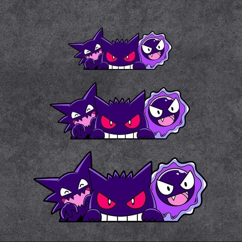 Car Accessories Ebay - Cute Pokemon Gengar Anime Car Stickers