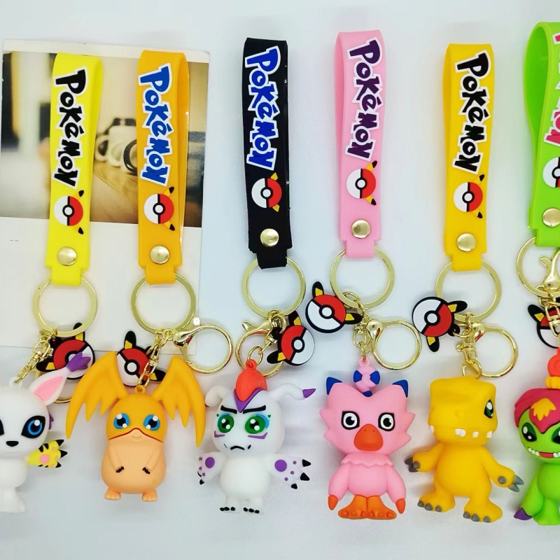 Car Accessories In Japan - Digimon Keychain, 3D Model Keychain, Anime