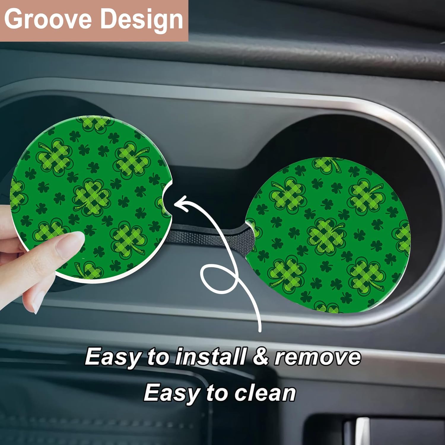 Car Coaster for Cup Holders,Gr - Car Accessories Cork 评论和价格