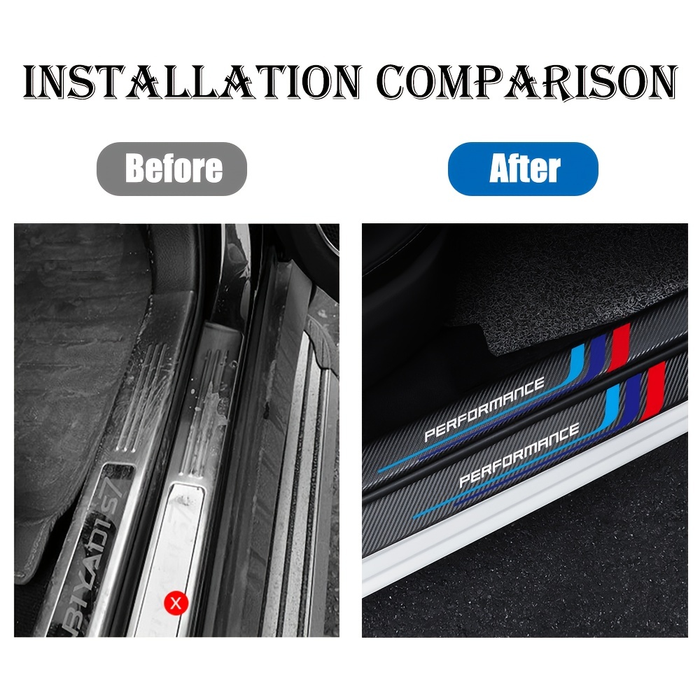 4pcs Carbon Fiber Sill Plate S - Car Accessories Ebay 评论和价格