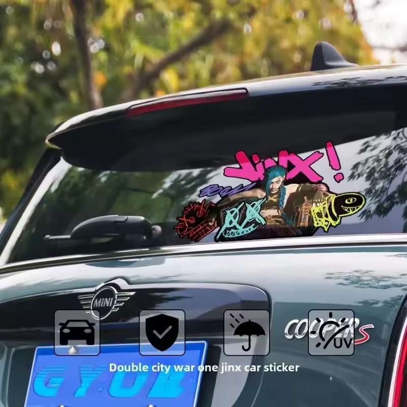 Arcane Jinx Graffiti Reflectiv - Car Accessories For Decoration 评论和价格