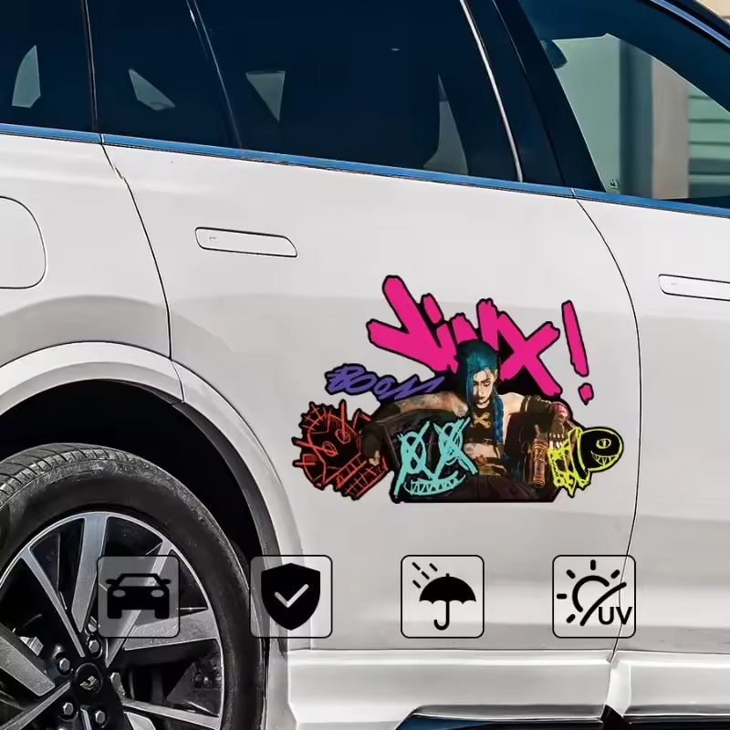 Arcane Jinx Graffiti Reflectiv - Car Accessories For Decoration 评论和价格