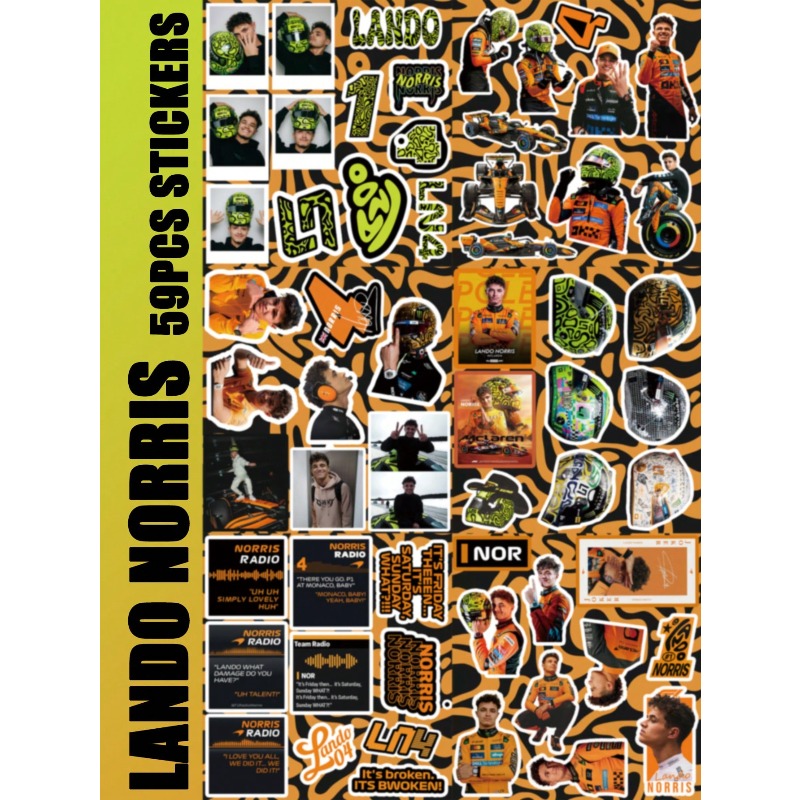 59PCS Lando Norris racing-them - Car Accessories Ebay 评论和价格