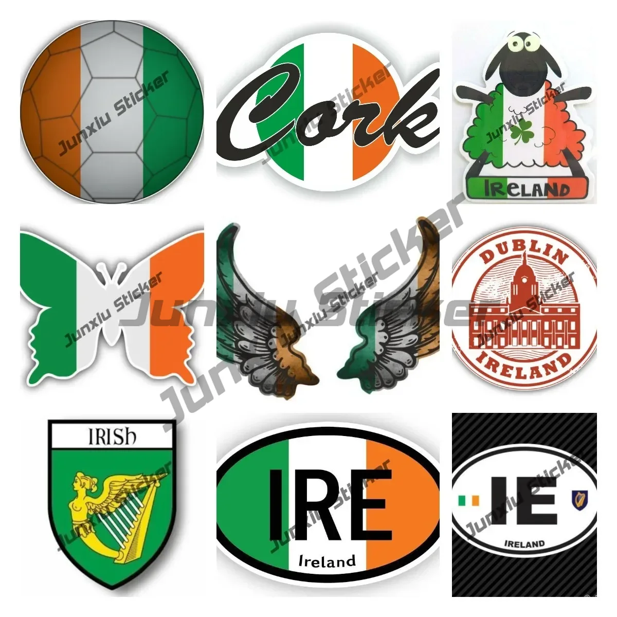 Ireland Flag Wings Creative Mo - Car Accessories Dublin 评论和价格