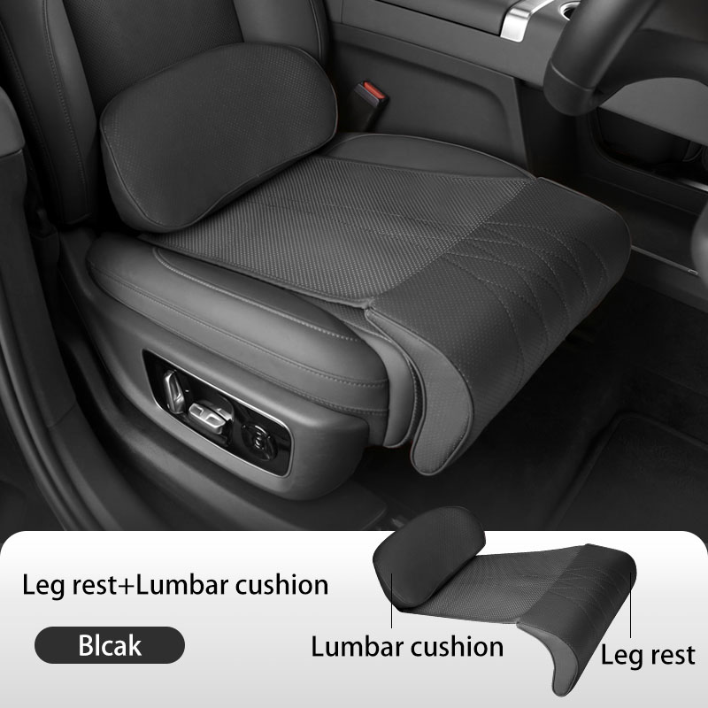 Nappa Leather Leg Support Exte - Car Seat Cushion Memory Foam 评论和价格