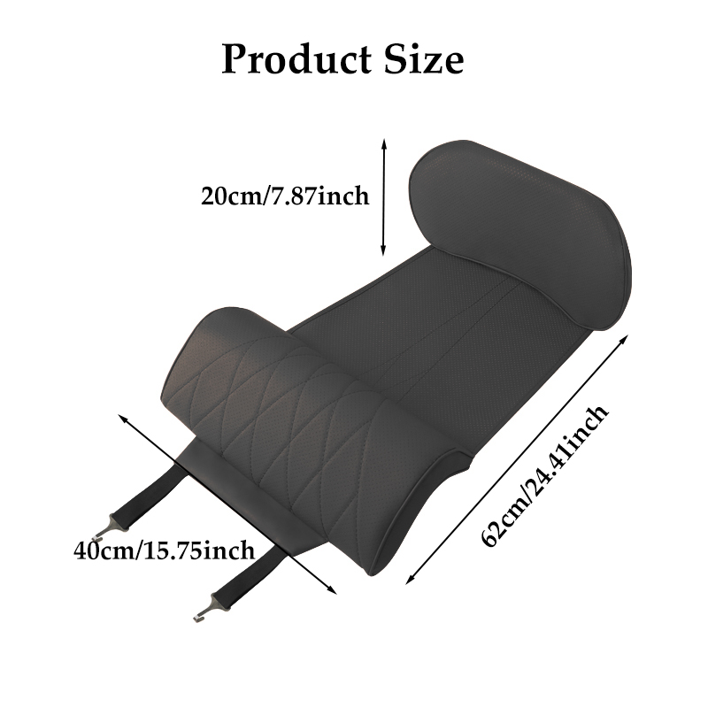 Nappa Leather Leg Support Exte - Car Seat Cushion Memory Foam 评论和价格