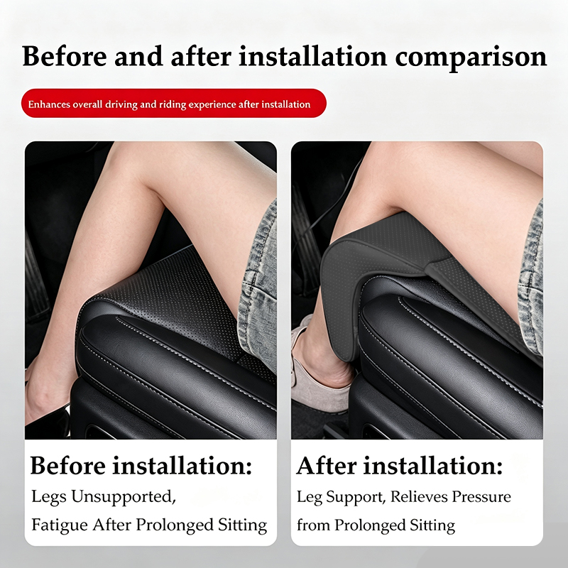 Nappa Leather Leg Support Exte - Car Seat Cushion Memory Foam 评论和价格