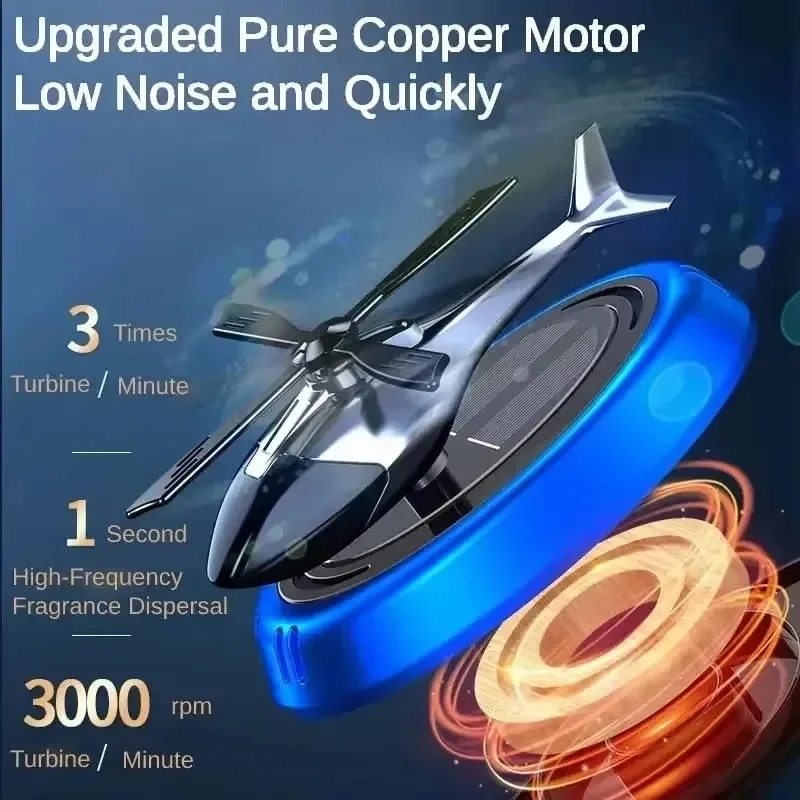 Solar Powered Helicopter Car A - Car Accessories Perfume 评论和价格