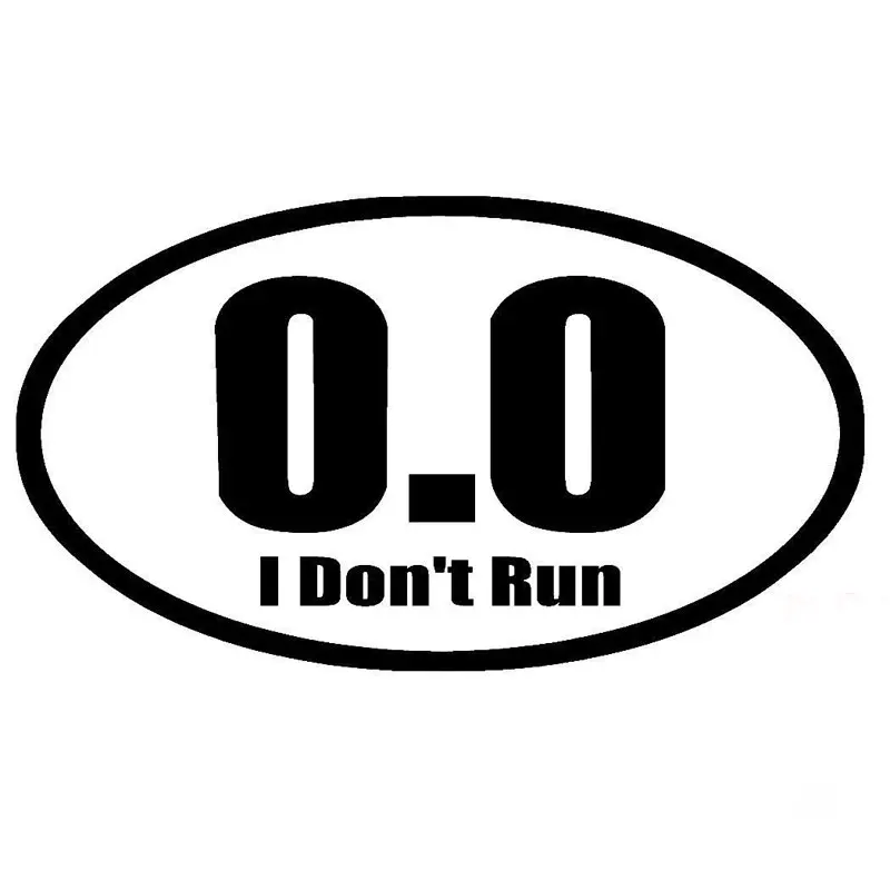 New Design 0.0 I Don't Run Adh - Car Accessories On Amazon 评论和价格
