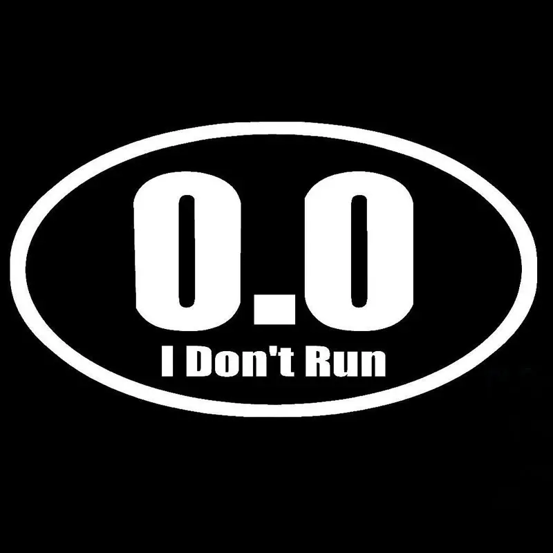 New Design 0.0 I Don't Run Adh - Car Accessories On Amazon 评论和价格
